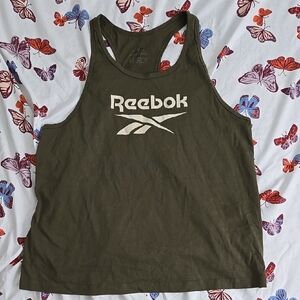 Reebok Khaki Green Sleeveless Top